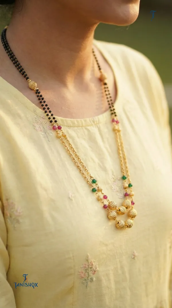 High_Gold_Plated_Daily_Wear_Fancy_Long_Ball_Mala