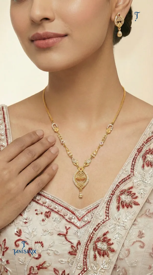Micro_Gold_Plated_Ad_Diamond_Studded_Fancy_Forming_Necklace_With_Earrings_For_Women