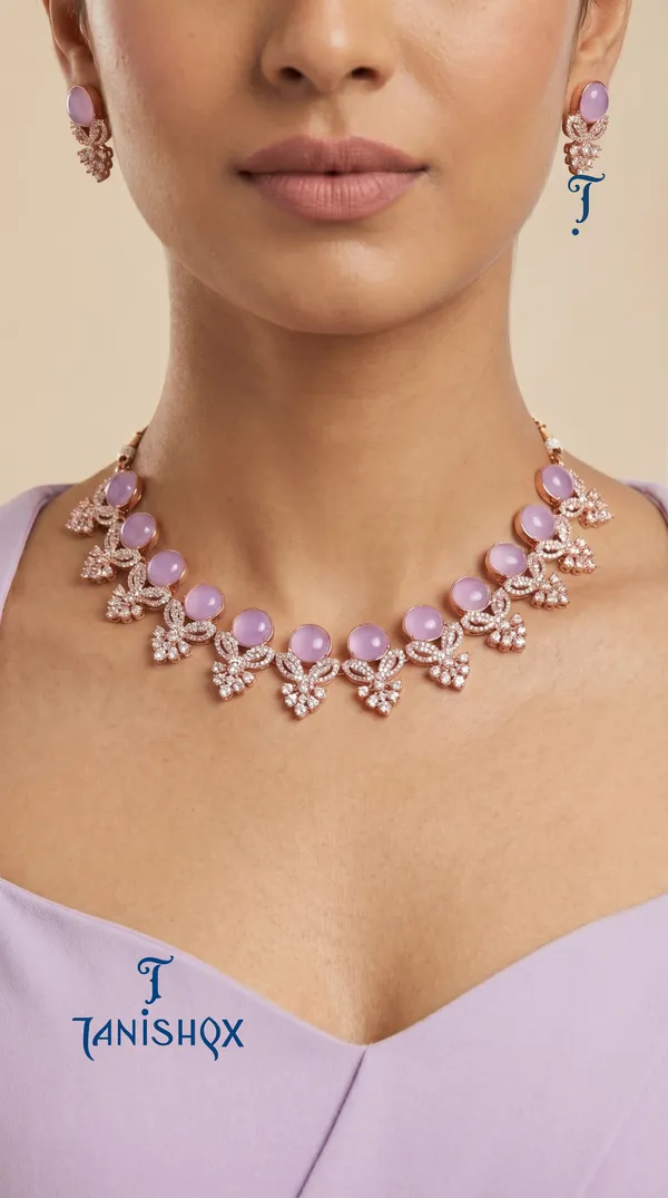 Designer_Lovendar_Diamond_Look_Choker_Set_With_Matching_Earrings_For_Women