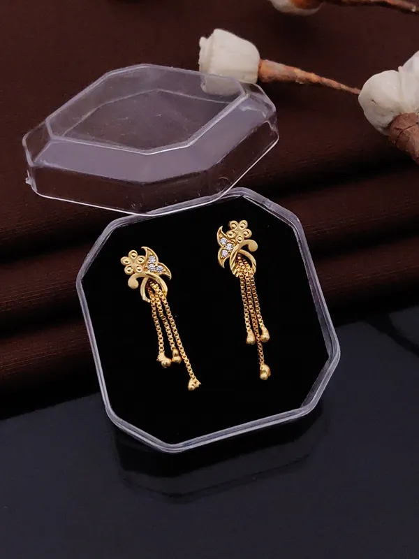 Micro_Gold_Plated_And_Diamond_Daily_Wear_Fancy_Jhumka_Earring