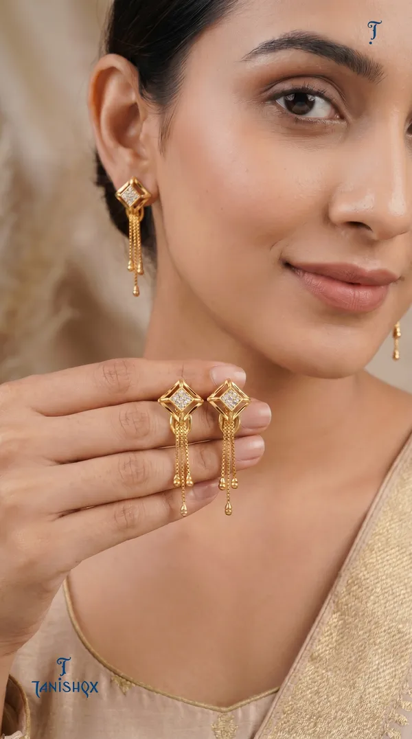Micro_Gold_Plated_And_Diamond_Daily_Wear_Fancy_Jhumka_Earring