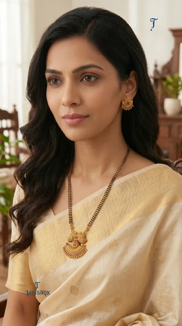 Designer_Mangalsutra_Pendant_With_Synthetic_Stone