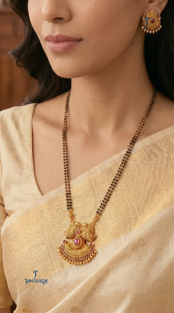 Designer_Mangalsutra_Pendant_With_Synthetic_Stone