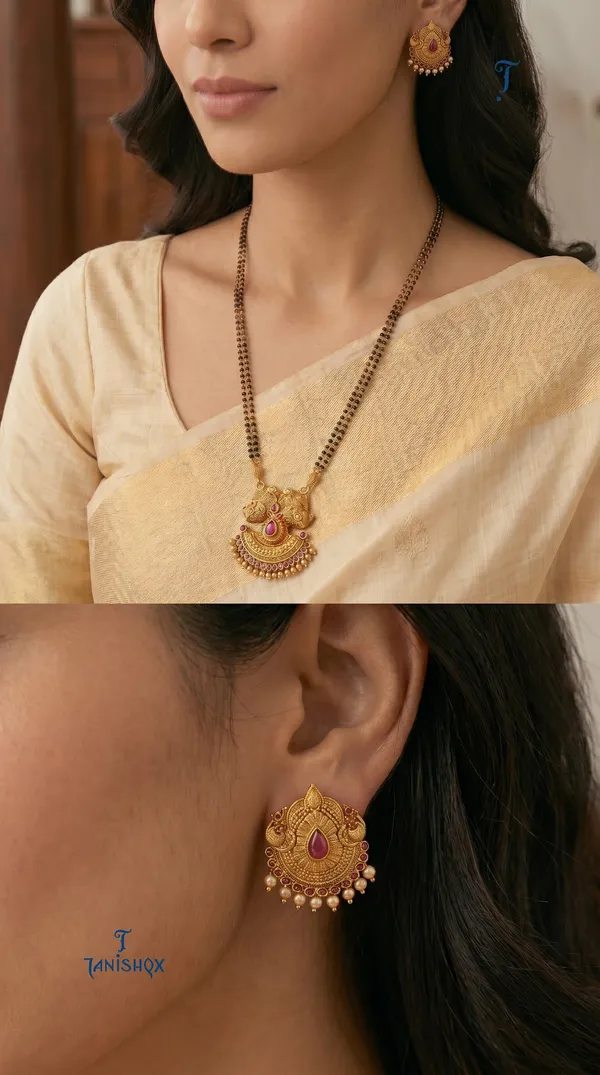 Designer_Mangalsutra_Pendant_With_Synthetic_Stone