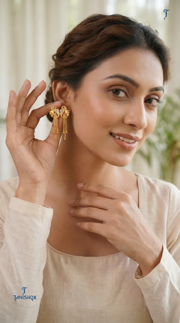 Micro_Gold_Plated_And_Diamond_Daily_Wear_Fancy_Jhumka_Earring