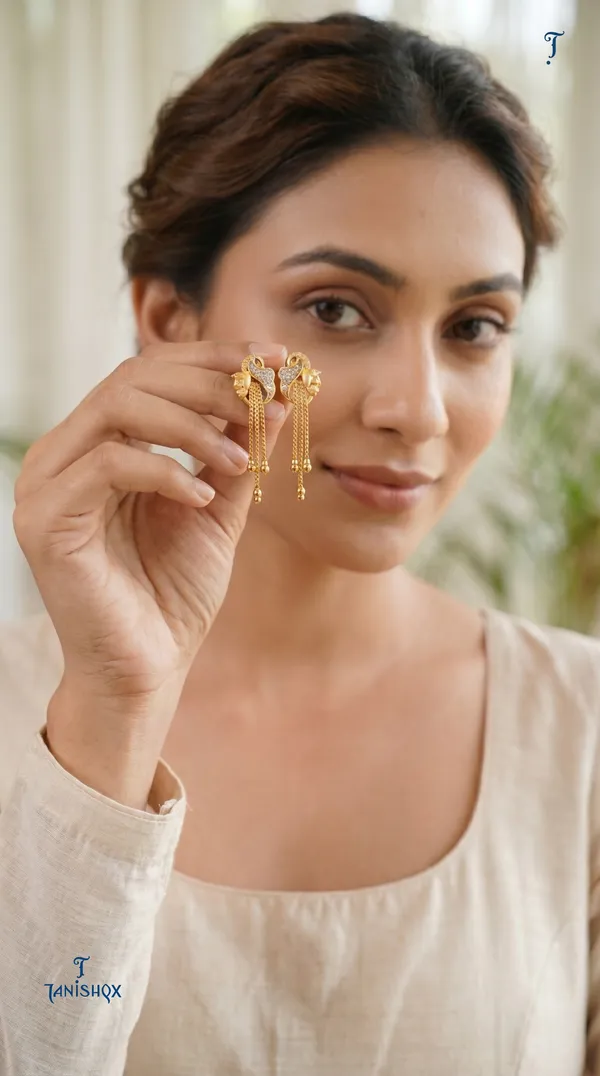 Micro_Gold_Plated_And_Diamond_Daily_Wear_Fancy_Jhumka_Earring
