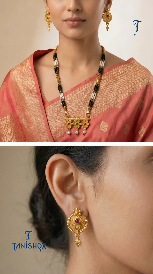 Gold_Plated_Mangalsutra_Set_With_Earrings