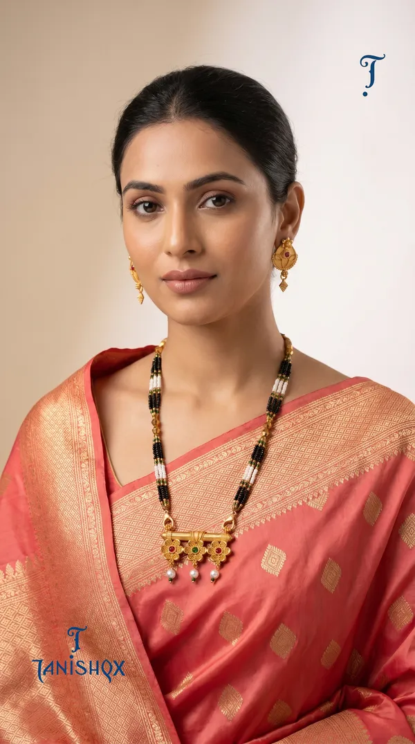 Gold_Plated_Mangalsutra_Set_With_Earrings