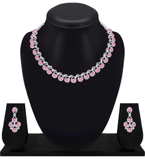 Designer_Round_Pattern_Pink_Diamond_Look_Necklace_Set_For_Women