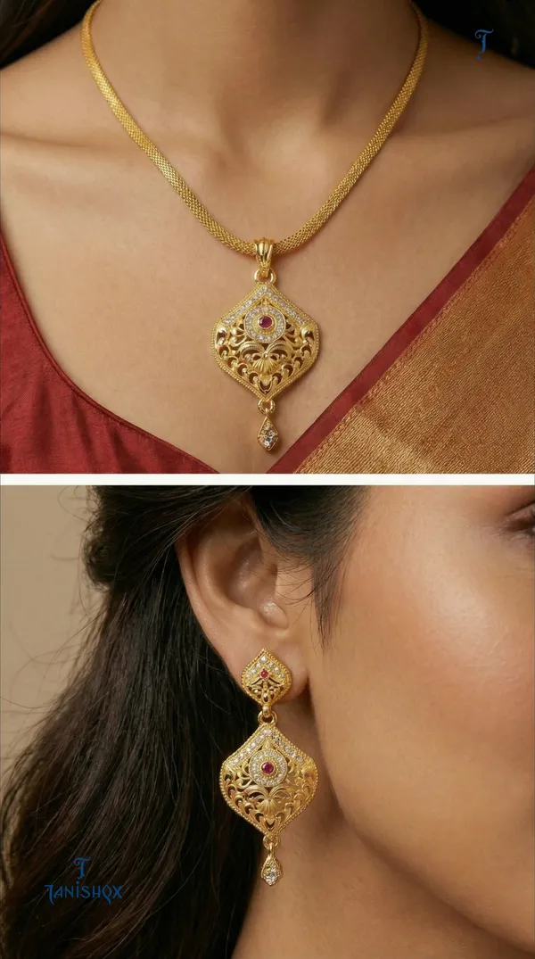 Micro_Gold_Plated_Ad_Diamond_Studded_Fancy_Oval_Pendant_Set_With_Chain