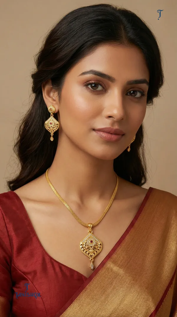 Micro_Gold_Plated_Ad_Diamond_Studded_Fancy_Oval_Pendant_Set_With_Chain