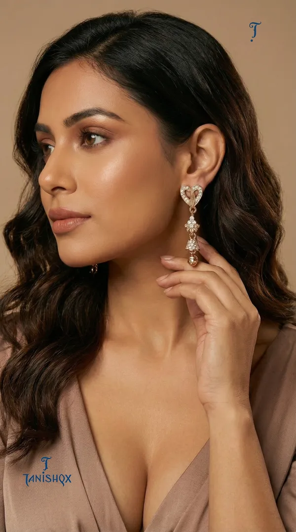 Micro_Gold_Plated_And_Diamond_Daily_Wear_Fancy_Jhumka_Earring