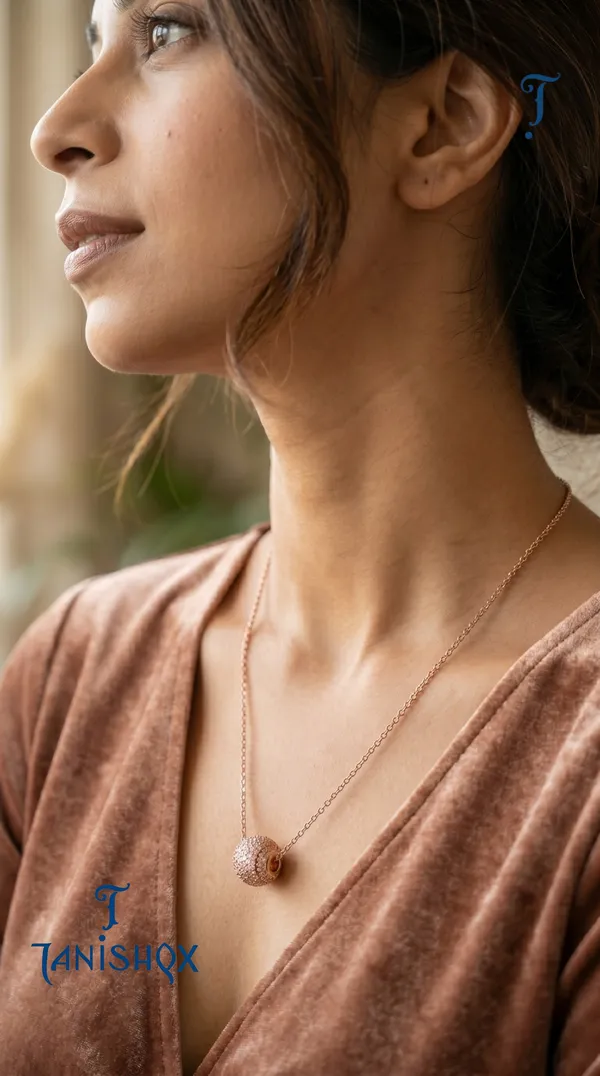 Elegant_Rose_Gold_Sparkle_Pendant_Necklace_For_Women