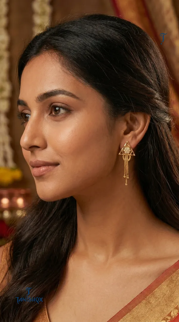 Micro_Gold_Plated_And_Diamond_Daily_Wear_Fancy_Jhumka_Earring