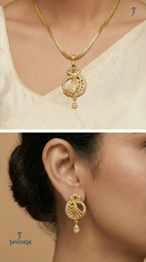 Micro_Gold_Plated_Ad_Diamond_Studded_Fancy_Oval_Pendant_Set_With_Chain