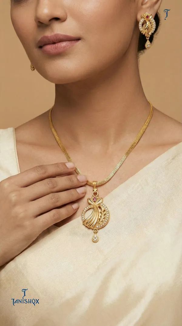 Micro_Gold_Plated_Ad_Diamond_Studded_Fancy_Oval_Pendant_Set_With_Chain