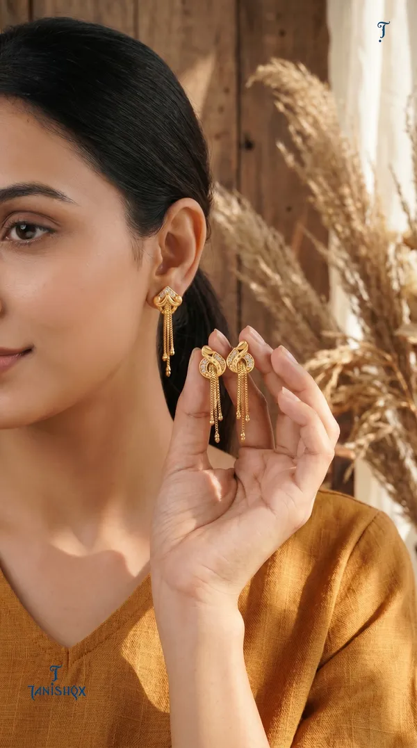 Micro_Gold_Plated_And_Diamond_Daily_Wear_Fancy_Jhumka_Earring