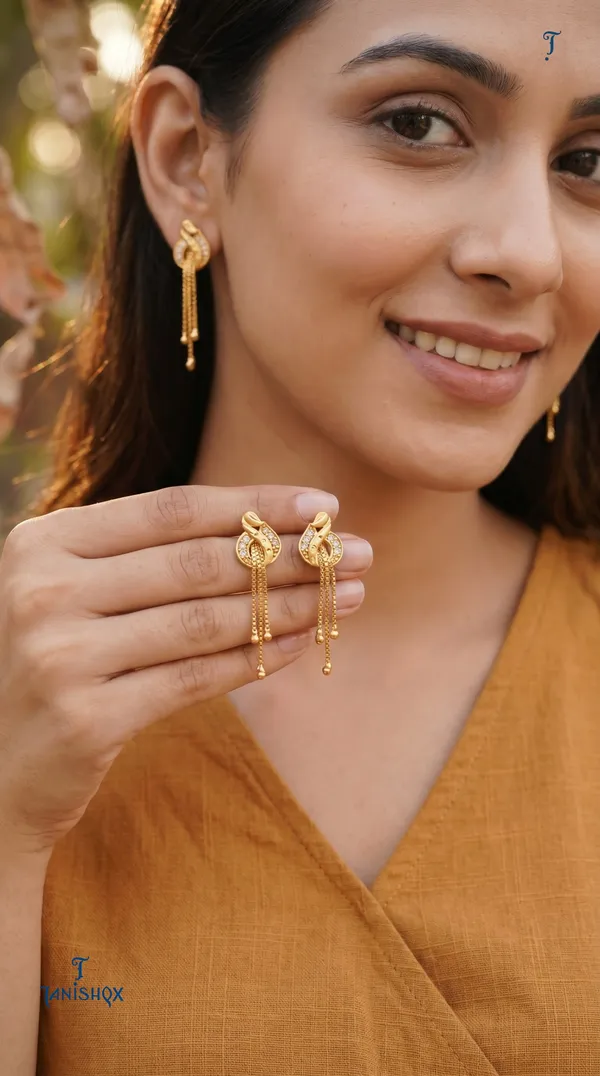 Micro_Gold_Plated_And_Diamond_Daily_Wear_Fancy_Jhumka_Earring