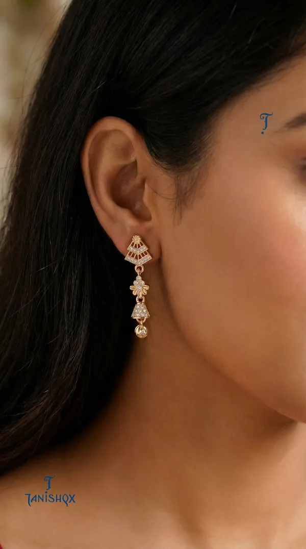 Micro_Gold_Plated_And_Diamond_Daily_Wear_Fancy_Jhumka_Earring