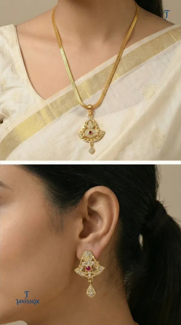 Micro_Gold_Plated_Ad_Diamond_Studded_Fancy_Oval_Pendant_Set_With_Chain