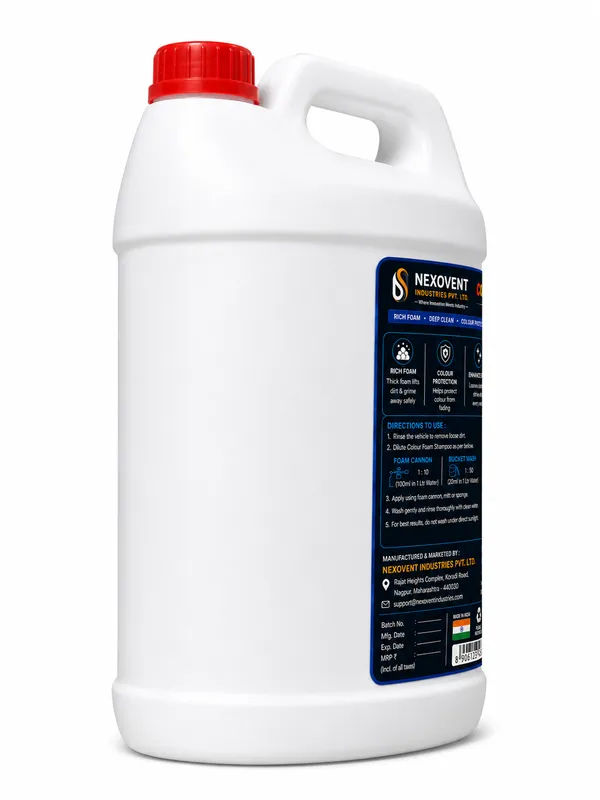 Nexovent_Colour_Foam_Car_Shampoo_5_Litre_for_Professional_Use