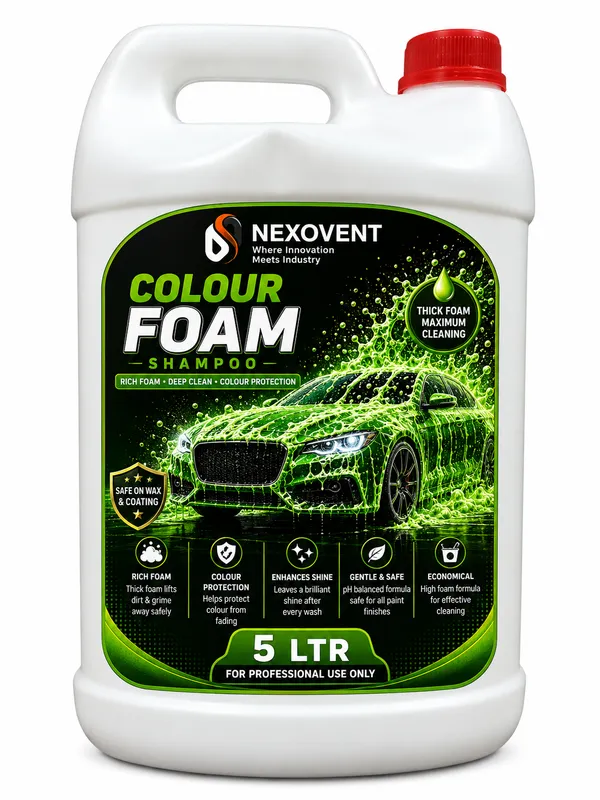 Nexovent_Colour_Foam_Shampoo_5_Litre_for_Professional_Use