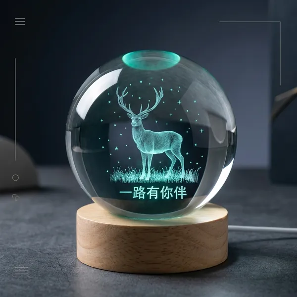 Crystal_Glass_Wood_3D_Deer_Multicolour_LED_Night_Light