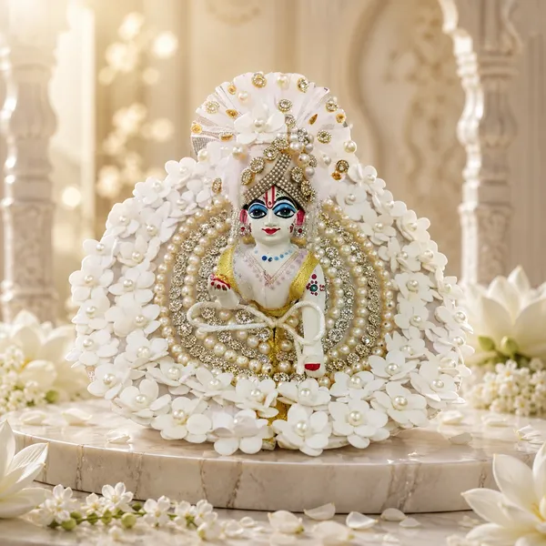 White_Flower_Dress_For_Laddu_Gopal_Ji