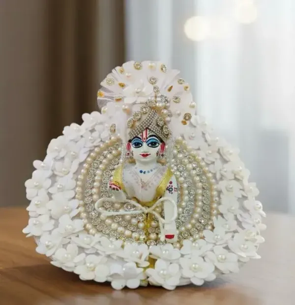 White_Flower_Dress_For_Laddu_Gopal_Ji