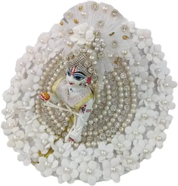 White_Flower_Dress_For_Laddu_Gopal_Ji
