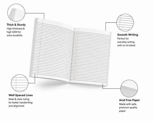 Paperflight_Ruled_A4_Size_Notebook_172_Pages_Pack_of_12