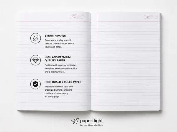 Paperflight_Ruled_Matt_Finish_Premium_A4_Size_Notebook_160_Pages