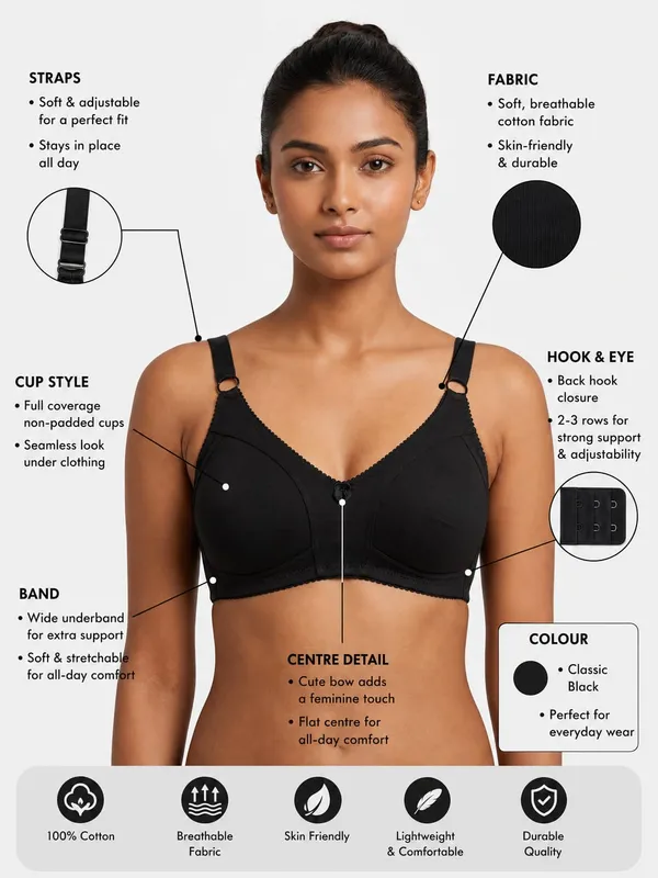 Everyday_Full_Coverage_Non_Padded_Cotton_Bra_(Stone)_(Black)