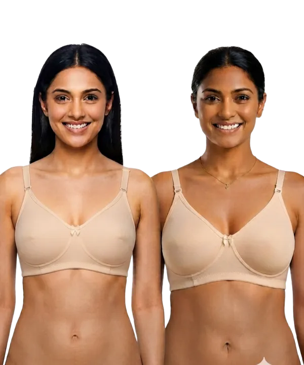 Full_Coverage_Non_Padded_Seamless_Cotton_Bra_(Aliza)_(Pack_of_2,_Beige_&_Beige)