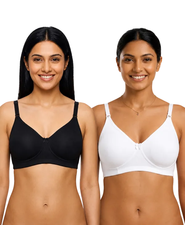 Full_Coverage_Non_Padded_Seamless_Cotton_Bra_(Aliza)_(Pack_of_2,_Black_&_White)