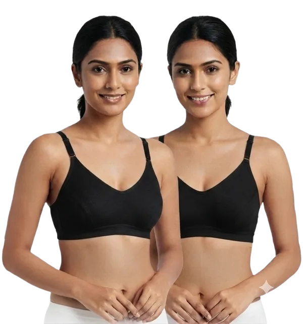 Non_Padded_Sports_Cotton_Bra_(Ruby)_(Grey)_(Pack_of_2,_Black_&_Black)