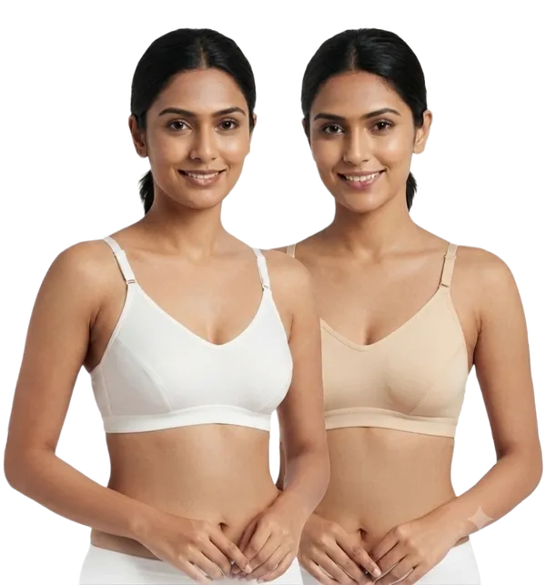 Non_Padded_Sports_Cotton_Bra_(Ruby)_(Grey)_(Pack_of_2,_White_&_Beige)