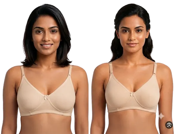 T-Shirt_Seamless_Non_Padded_Cotton_Bra_(Mold)_(Pack_of_2,_Beige_&_Beige)