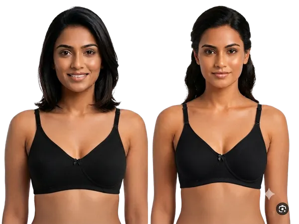 T-Shirt_Seamless_Non_Padded_Cotton_Bra_(Mold)_(Pack_of_2,_Black_&_Black)