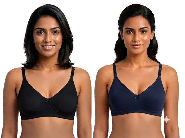 T-Shirt_Seamless_Non_Padded_Cotton_Bra_(Mold)_(Pack_of_2,_Black_&_Blue)