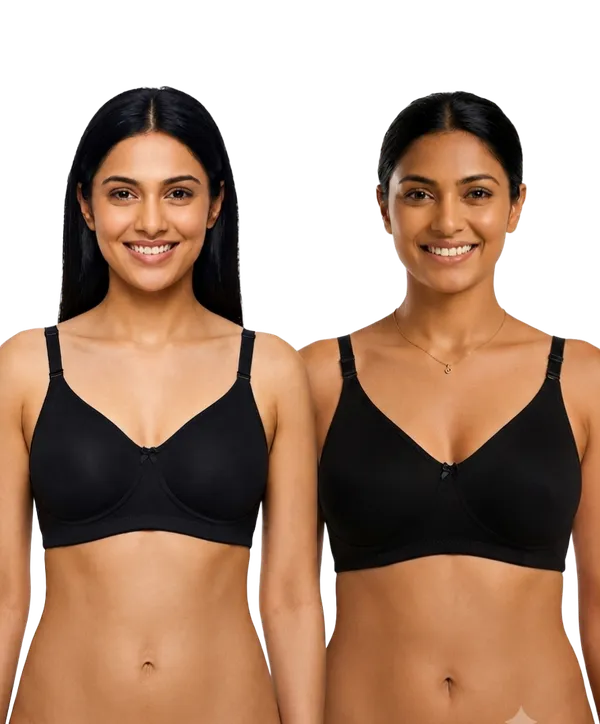 Full_Coverage_Non_Padded_Seamless_Cotton_Bra_(Aliza)_(Pack_of_2,_Black_&_Black)