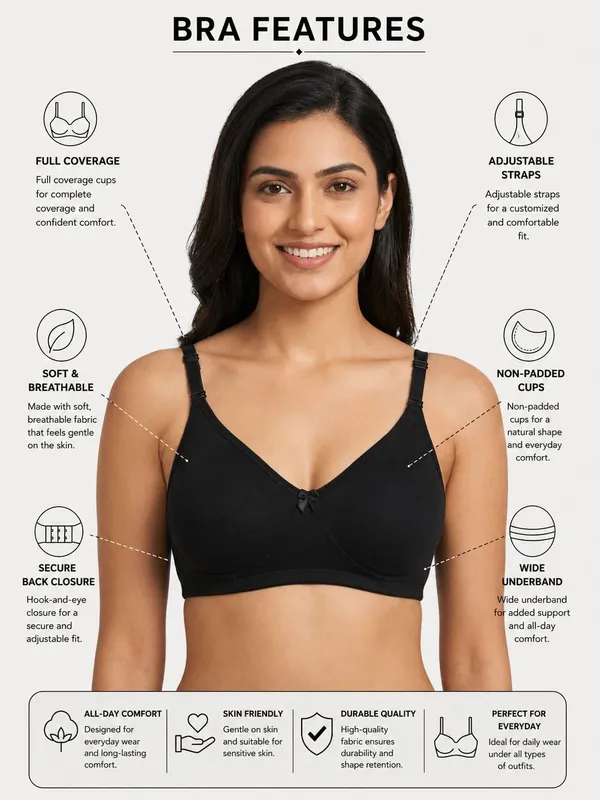T-Shirt_Seamless_Non_Padded_Cotton_Bra_(Mold)_(Black)