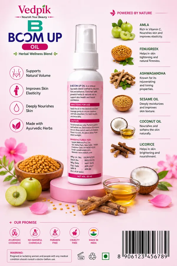 Vedpik_Boom_Up_Shatavari_Fenugreek_Herbal_Massage_Oil