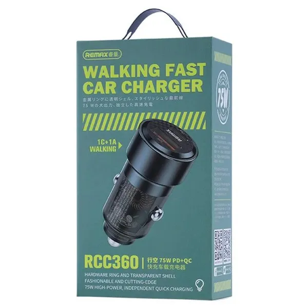 Remax_RCC360_75W_Fast_Car_Charger_Transparent_Design