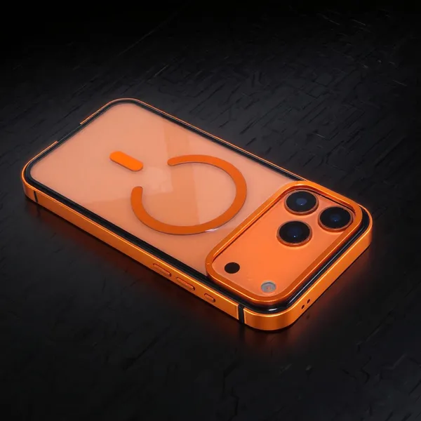 MagSafe_Metal_Bumper_Orange_Compalitable_For_[17PROMAX/_17PRO]