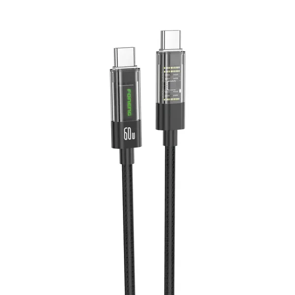 Foneng_x105_Transparent_Fast_Charging_Cable_C_TO_IPH