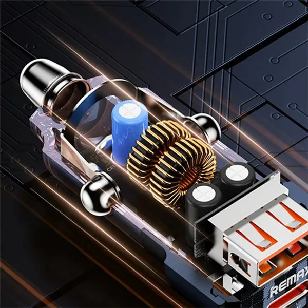 Remax_RCC360_75W_Fast_Car_Charger_Transparent_Design