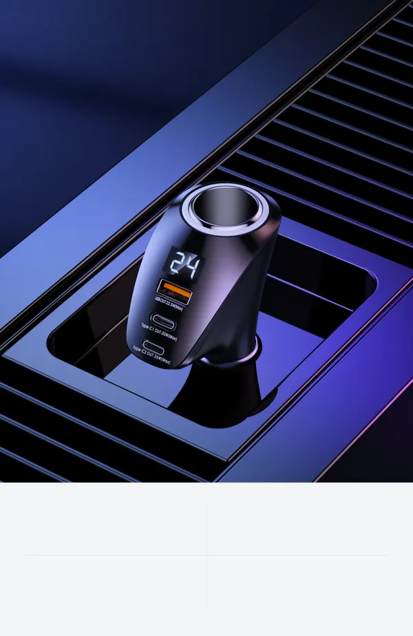 Remax_88.5W_Car_Charger_2_C_+_1_Usb_With_Display