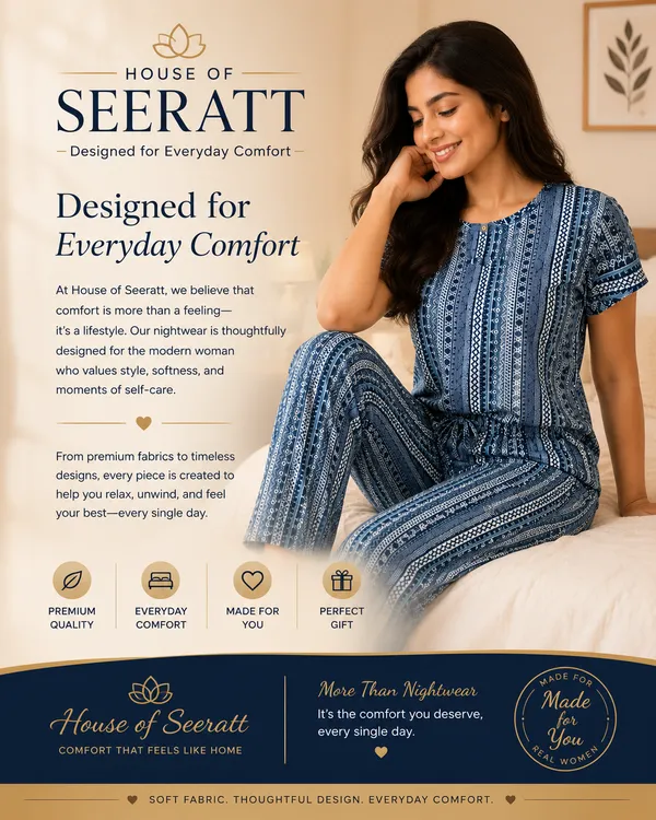 Steel_Blue_Pattern_Hosiery_Night_Suit_For_Women