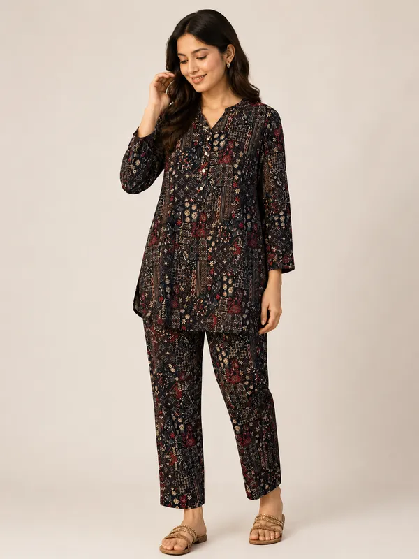 Black_Rayon_Co-Ord_Set_For_Women